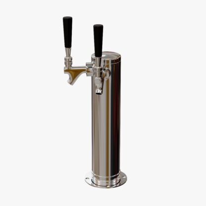 double tap beer faucet 3d model