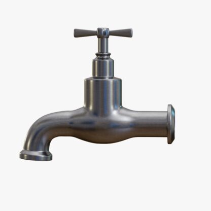 old style faucet tap 3d model screenshot