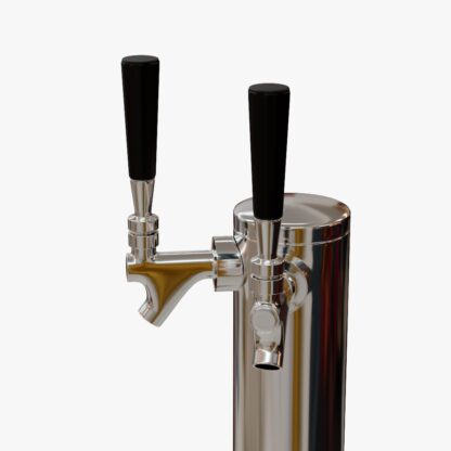 double tap beer faucet 3d model