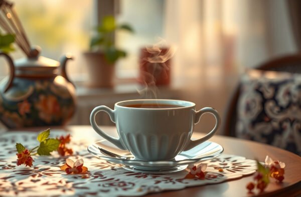 Ceramic cup of tea