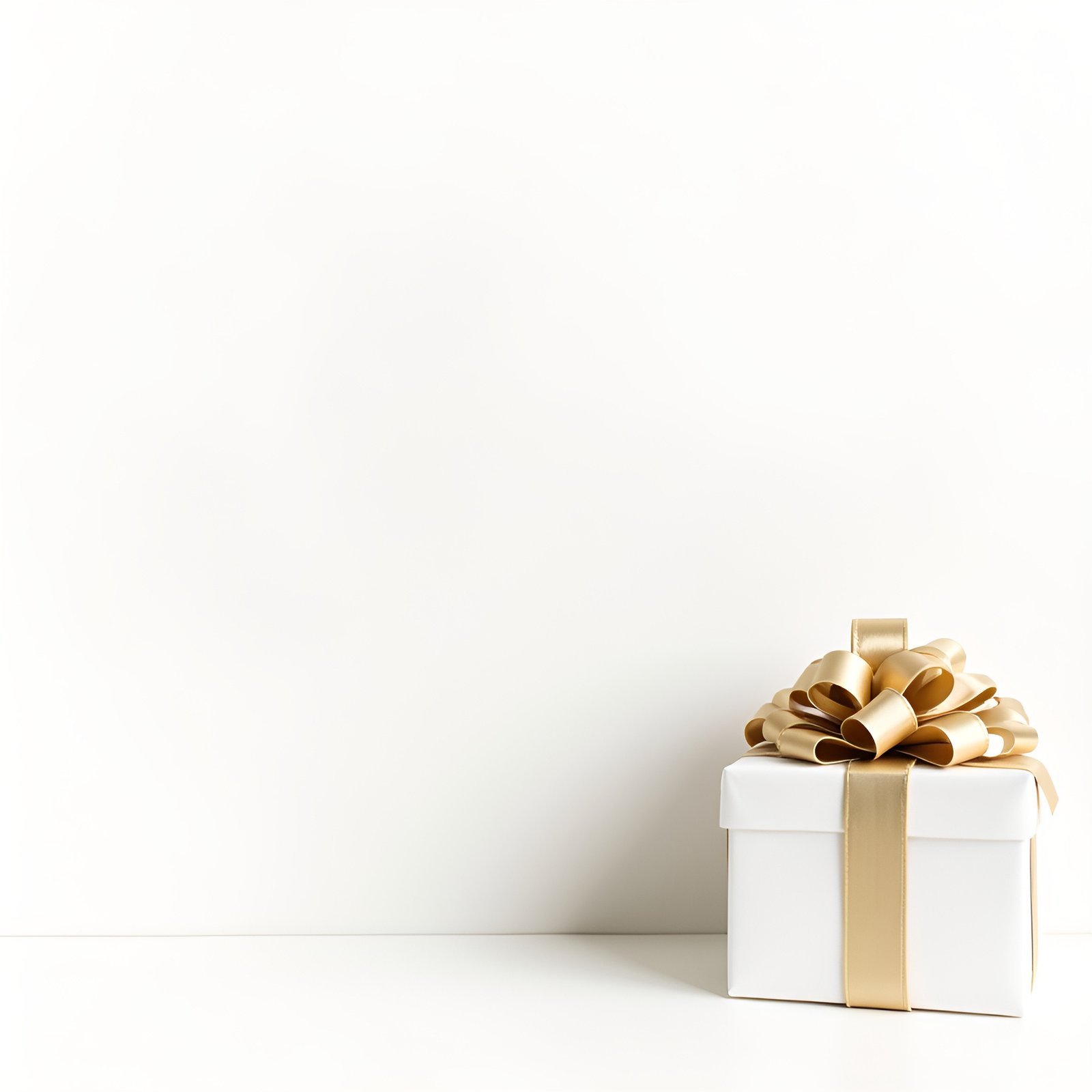 Wrapped gift box with ribbon bow – ideal for celebration, gift packaging and festive visuals