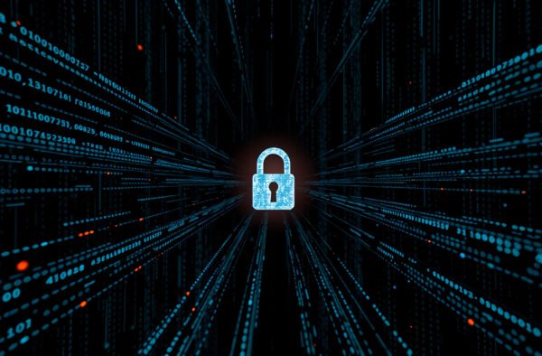 Encrypted data with padlock