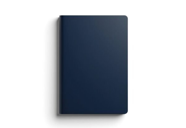 Passport mockup with empty blank cover ready for customization