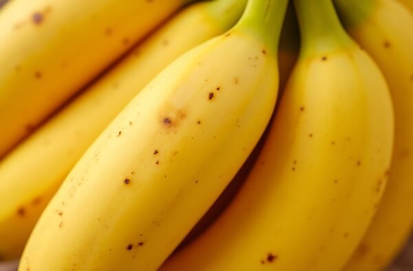 Close up image of banana with detailed texture
