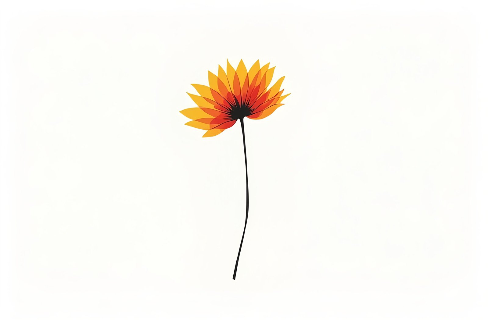 Minimalist line-art illustration of a blanket flower (Gaillardia) – ideal for botanical, print and design visuals