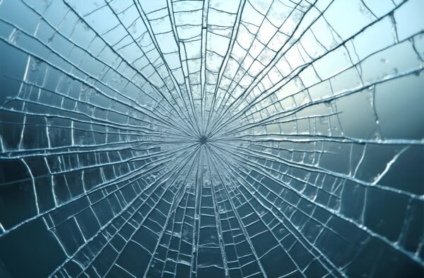 cracked window glass texture