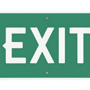 Flat icon style of Exit sign on white background