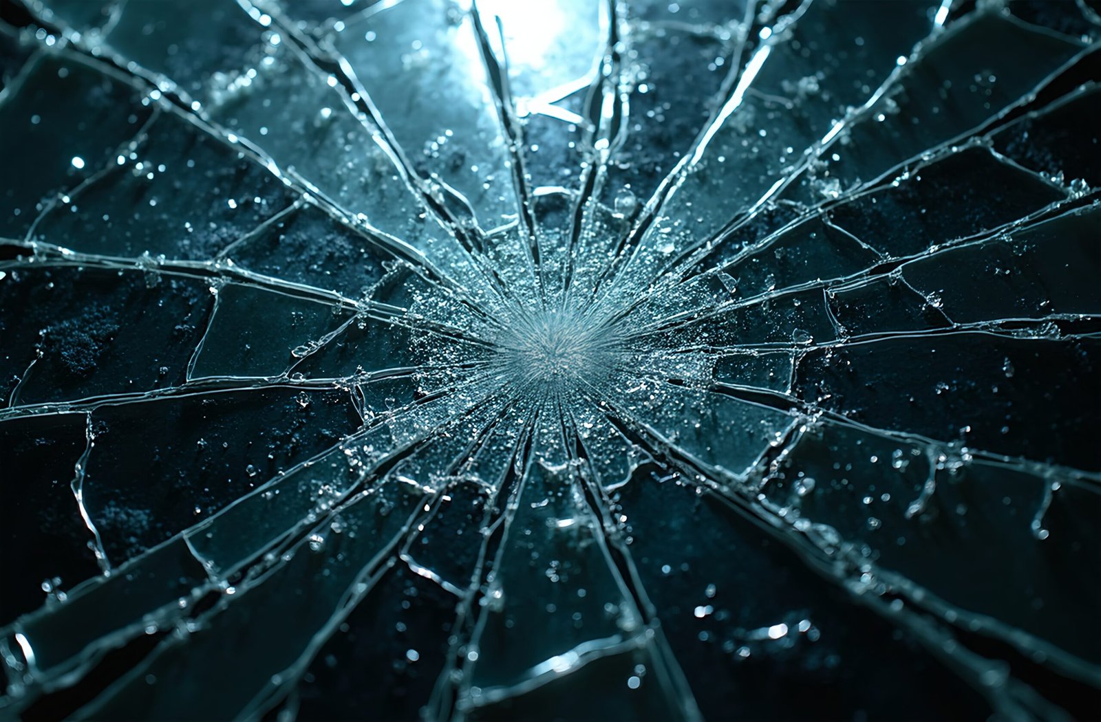 Photorealistic broken glass panel texture with finely detailed cracks—ideal for graphic, UI, and dramatic visual design