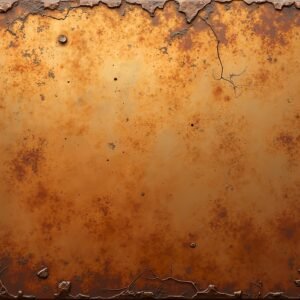 Textured rust overlay with visible crackling and weathered edges, stylized for design use