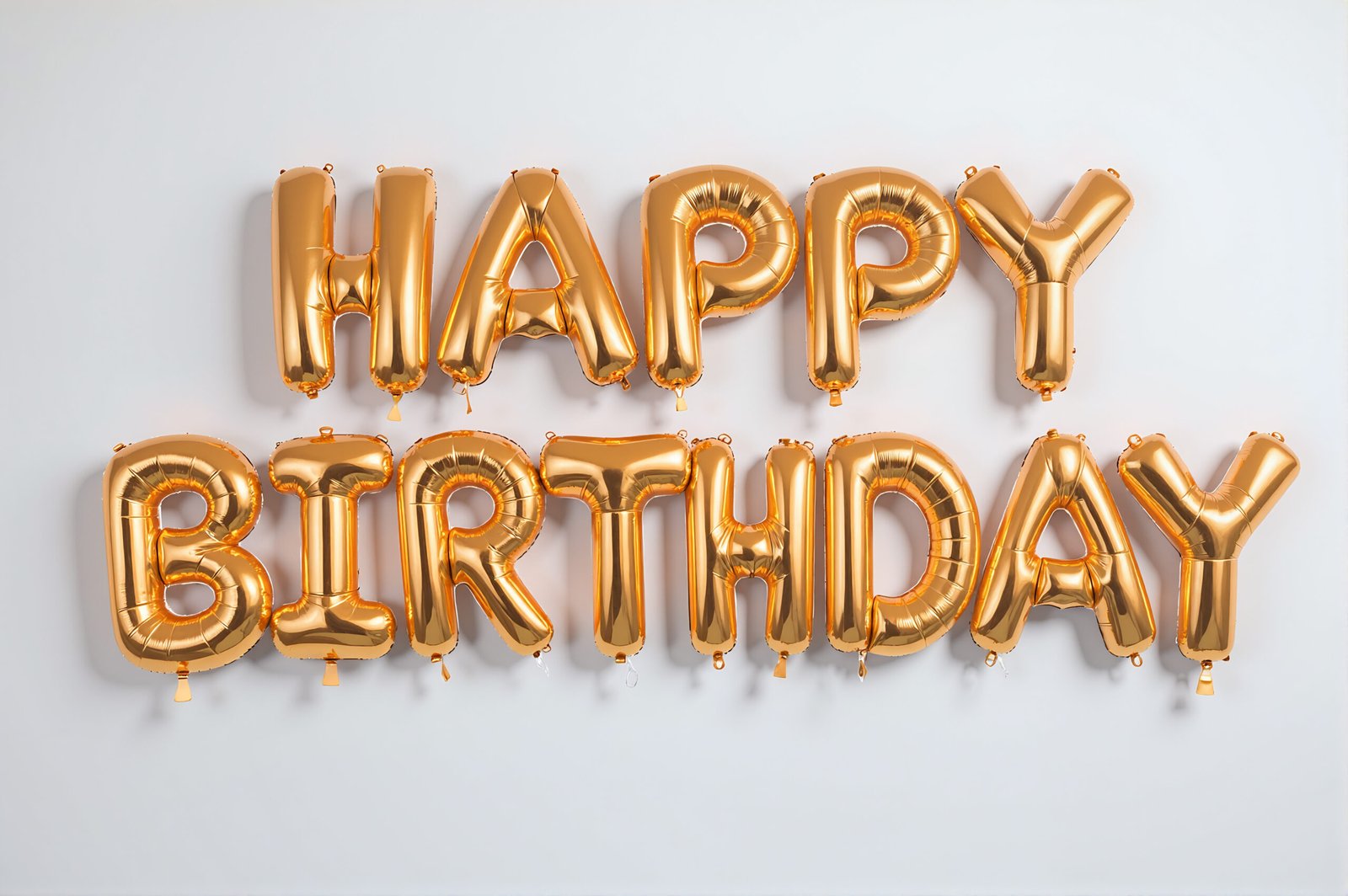 3D “Happy Birthday” balloon letters in colorful helium balloon display—great for party graphics and celebration visuals