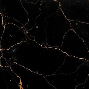 Black marble texture with golden veins—luxury stone background ideal for interiors, high-end branding, and architectural design