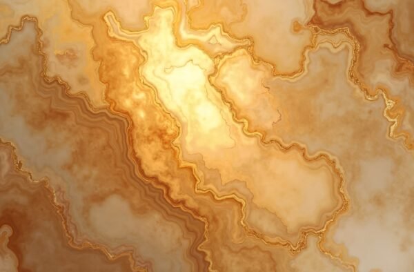 Onyx-inspired marble texture with translucent layers and gold veins—ideal for illuminated interiors, luxe design, and backlit features