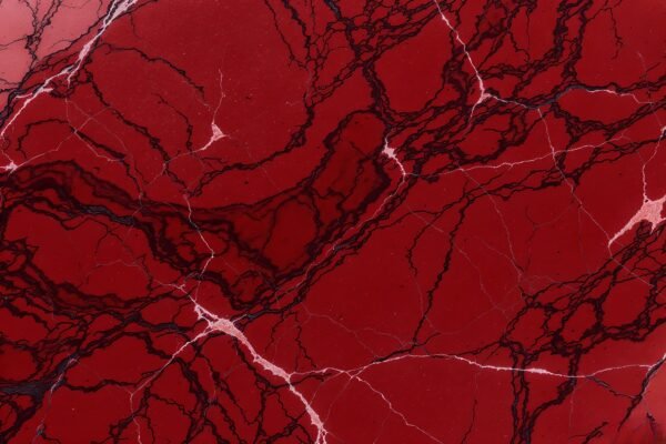 Red marble texture with elegant veining—ideal for interiors, branding visuals, and refined design projects