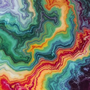 Polished rainbow marble texture with multicolor artistic veins—perfect for interior design, creative visuals, and digital artwork