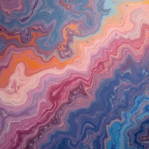 Rainbow marble texture with vivid multicolor veins—ideal for interior design, creative art, and vibrant branding backgrounds