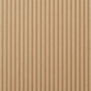Close-up of corrugated cardboard box surface showing texture and brown material detail