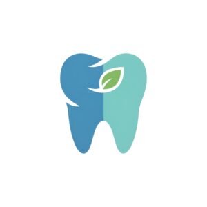 Flat vector style tooth icon, minimalist dental health design, isolated on white.