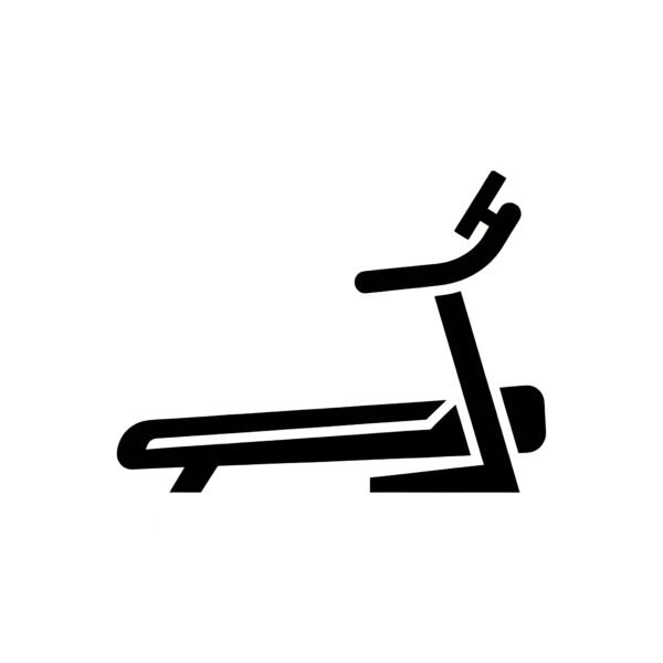 Flat vector icon of a treadmill machine on white background—free graphic for fitness, gym or exercise visuals.