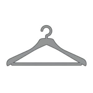 Flat vector icon of clothes hanger