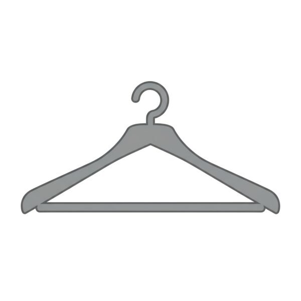 Flat vector icon of clothes hanger