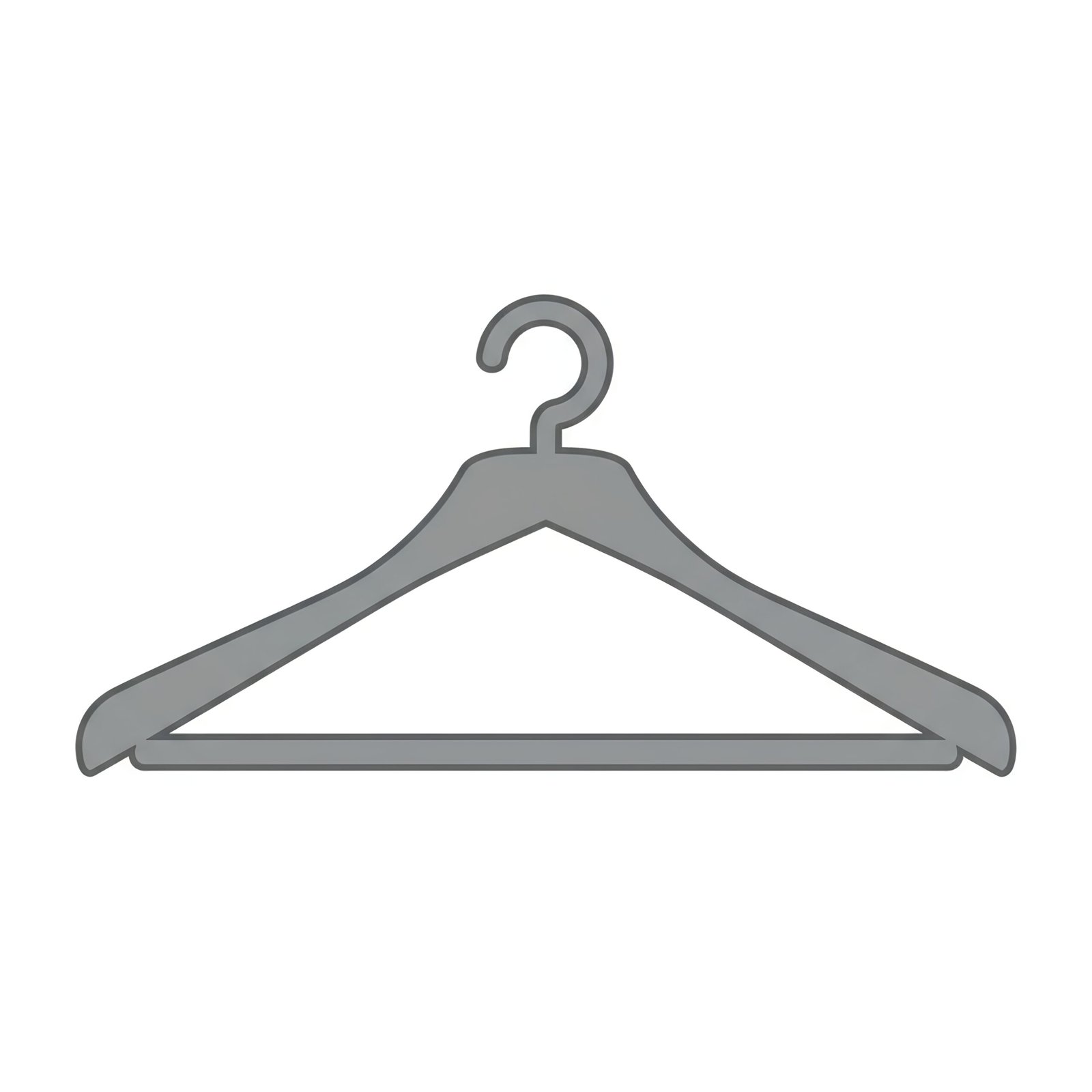 Flat vector icon of clothes hanger