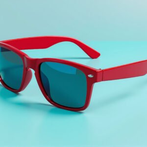 Sunglasses with a red frame – free image for fashion, accessories or style visuals.