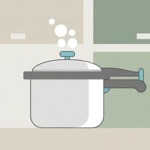 flat vector icon of a pressure cooker minimalist kitchen theme 2