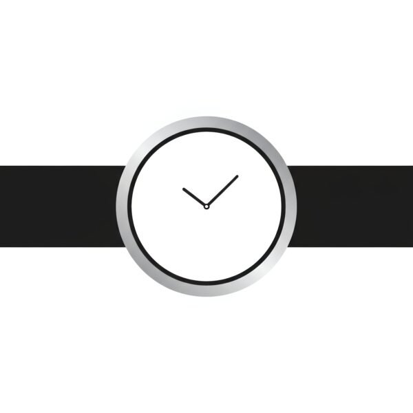 flat vector icon of a wristwatch simple round face