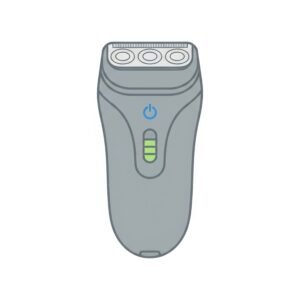 flat vector icon of an electric shaver smooth outlines isolated on white 2
