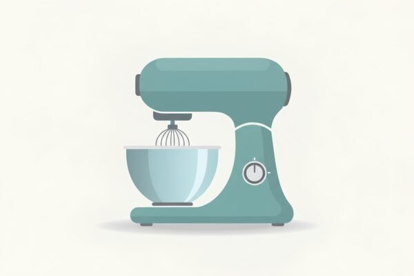 flat vector image of a stand mixer smooth vector curves and clean layout w5bl9Z6P upscaled