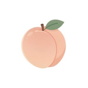 clean 2d flat illustration of a single peach simple rounded shapes soft pae background no text consistent with modern language learning app visuals fCBdWjNJ upscaled