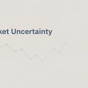 finance concept image showing the words market uncertainty exact spelling phics calm professional style clear readable text no logos no extra words wm YGU5G upscaled