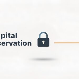 professional financial concept image showing the words capital preservatioackground modern clean layout subtle shadows readable typography no logos vL3GtTKS upscaled