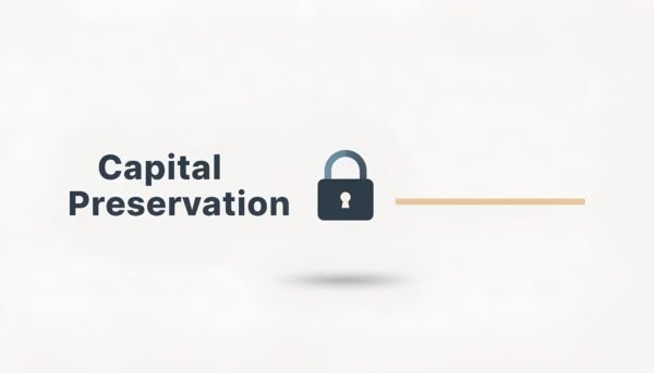 professional financial concept image showing the words capital preservatioackground modern clean layout subtle shadows readable typography no logos vL3GtTKS upscaled