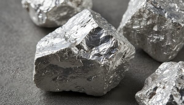 ultra realistic close up image of raw silver metal in its natural form sholuster high detail realistic photography style no text no logos no humans SgfENYgT upscaled